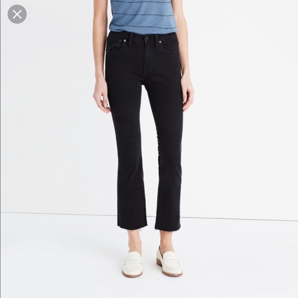 Madewell Cali Denim black crop jeans black
